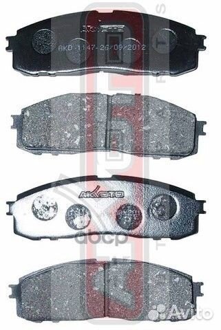 Колодки тормозные дисковые задние toyota crown