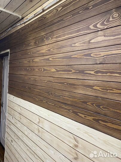 Покраска деревянных домов и фасадов. Шлифовка