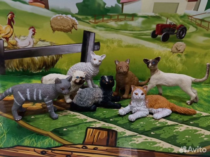 Schleich procon bullyland Safari ltd собаки кошки