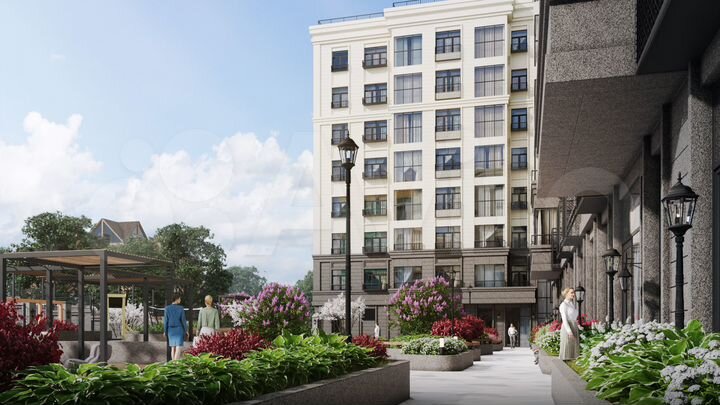 2-к. квартира, 65,2 м², 6/8 эт.