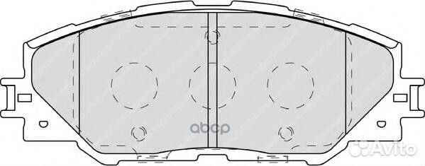 Колодки тормозные дисковые перед 0446542190 toyota