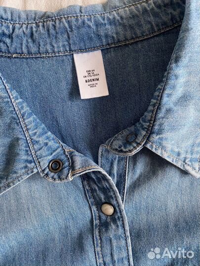 Джинсовое платье H and M, 48 размер