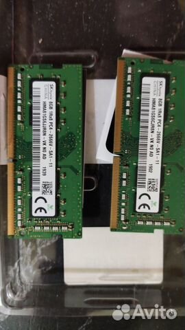 Оперативная память ddr4 8gb so-dimm 2 шт