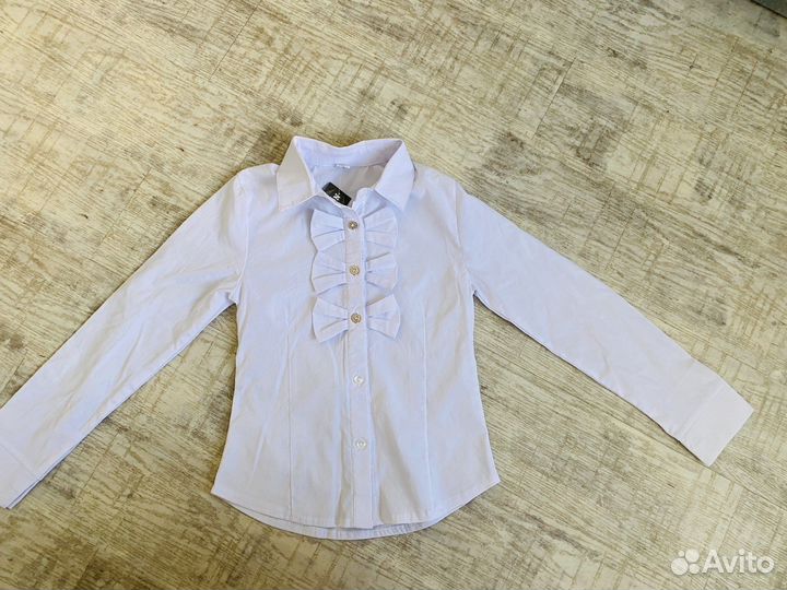 Школьные Рубашки/блузки/кардиган для школы 128/134