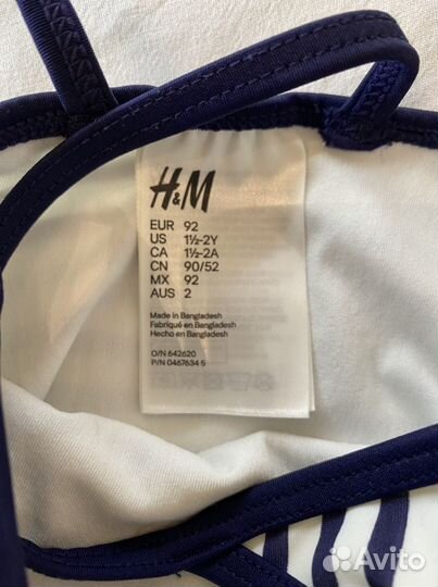 Купальник для девочки hm 92