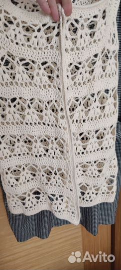 Жилет вязаный женский ручная работа