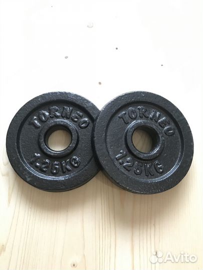 Диски блины для штанги и гантелей Torneo