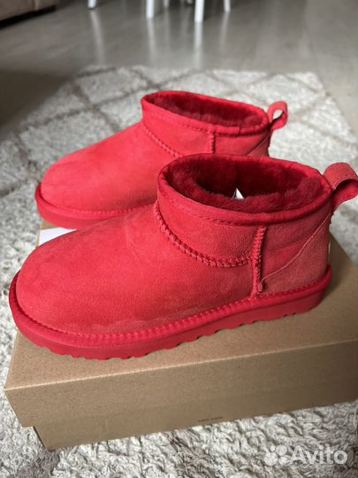 Угги женские UGG women'S ultra mini samba RED