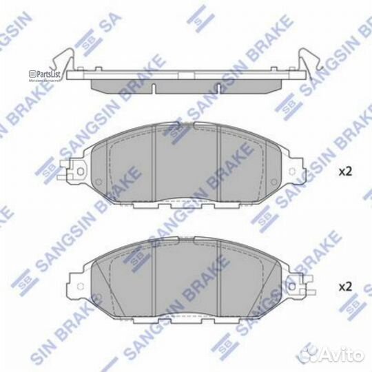 Колодки торм.пер. Severe Duty SP1713SD