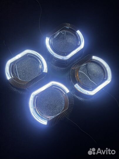 Комплект Bi LED модулей линз двухчиповые