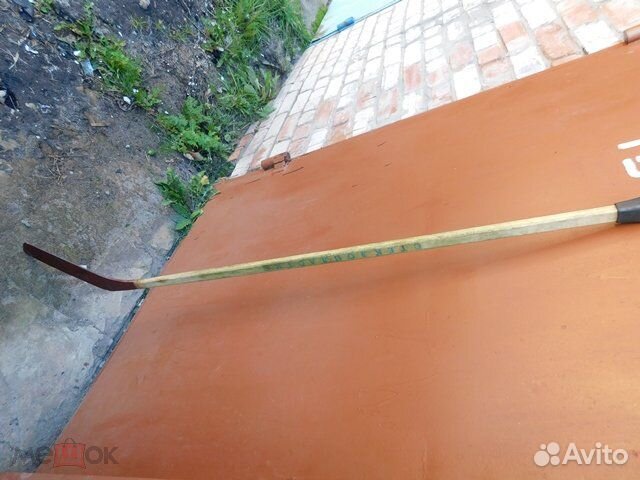 Старинная хоккейная клюшка стеклопласт,период СССР