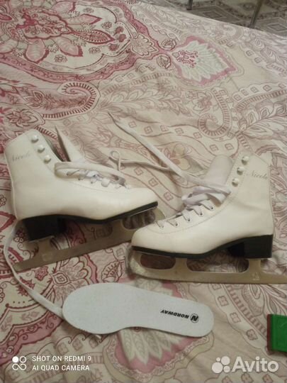 Коньки зимние nordway 36 размер, стельки 233 мм