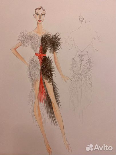 Бальное платье латина ю1