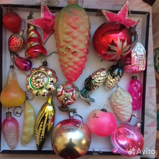 Елочные игрушки СССР маски