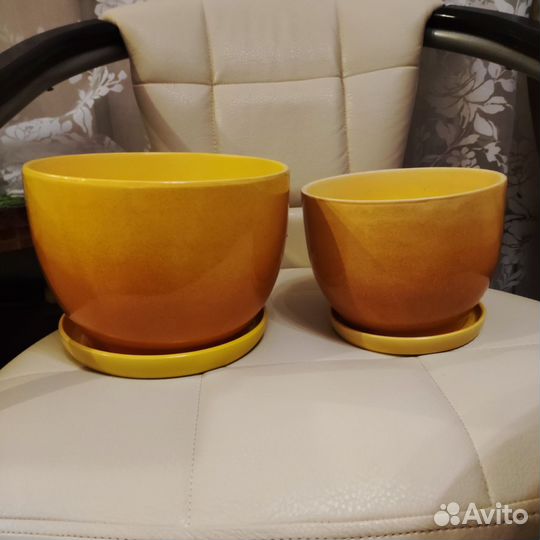 Керамические горшки 2 шт