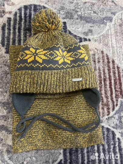 Шапка и снуд зима