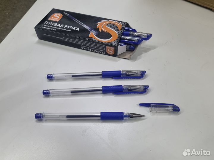 Ручка гелевая, синяя, SGP02/BU, 0,5 мм