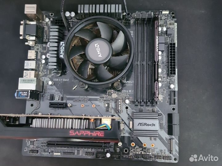 Ryzen 3 2200g комплект и RX550
