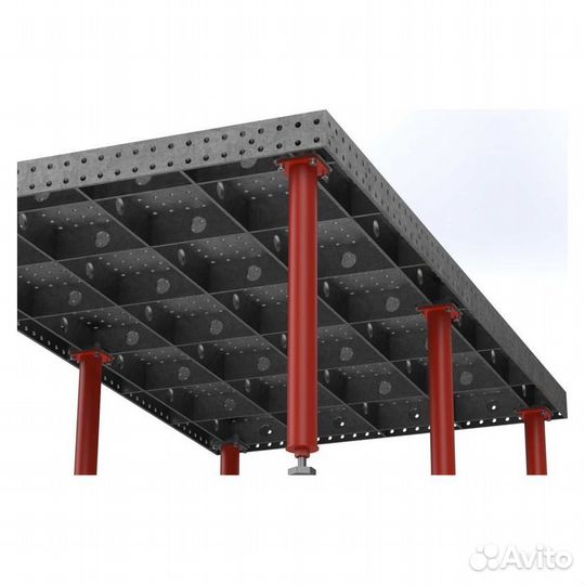 Keepler-stan 2500x1250x100 8 мм Стол сварочный в сборе с ножками