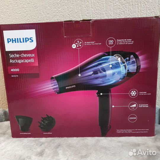 Фен philips с ионизатором