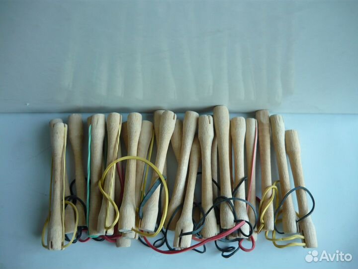 Бигуди коклюшки дерево,7,5 см. За 1 шт