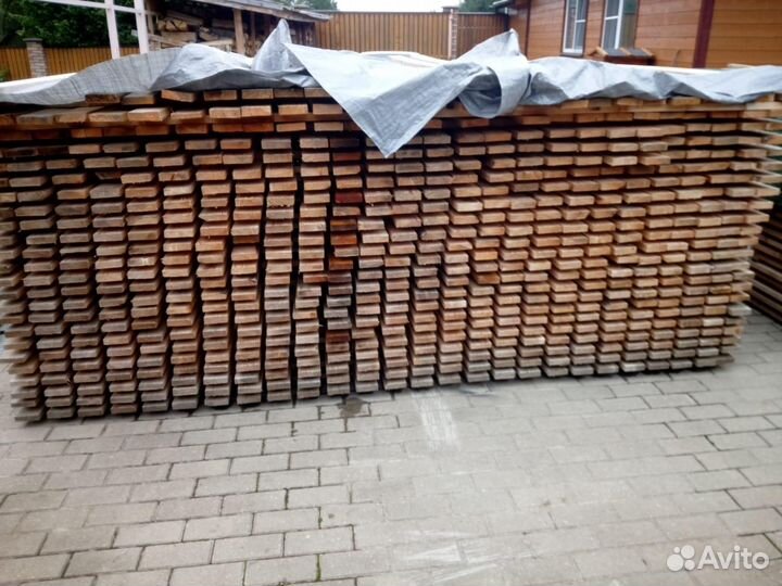 Брусок 25х50х3000/2000мм, хвоя, ест. сушки 1 сорт