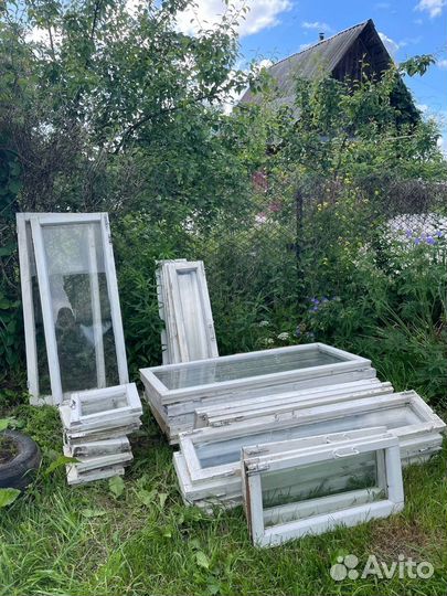 Оконные рамы со стеклом бу