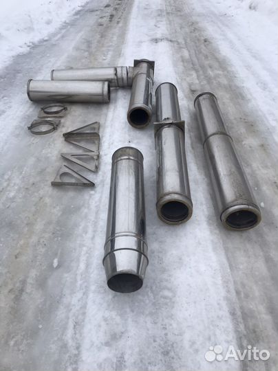 Сендвич трубы для дымохода 200/280. Дымоход