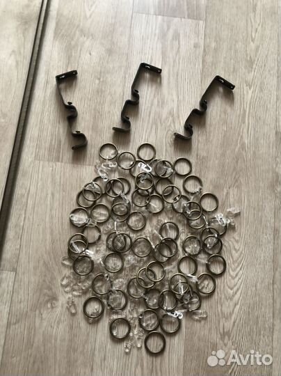 Карниз металлический двухрядный для штор настенный