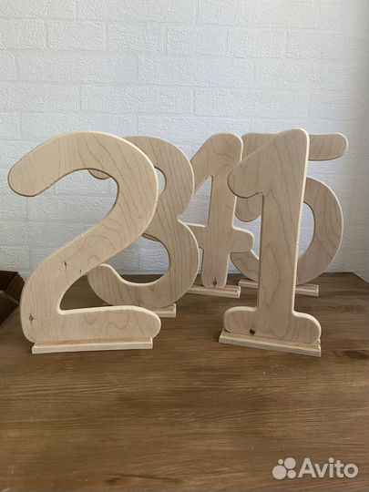 Деревянные цифры. Реквизит для фотосессии