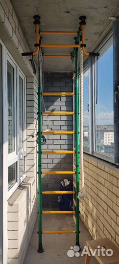 Детская шведская стенка+боксёрская груша+перчатки