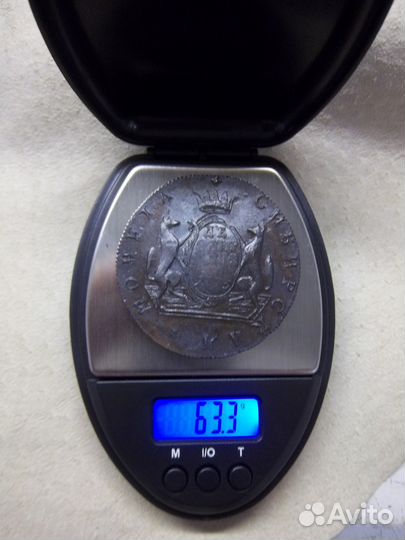 10 копеек 1775 км Сибирь. Екатерина II