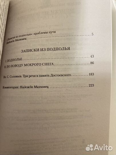 Записки из подполья Достоевский