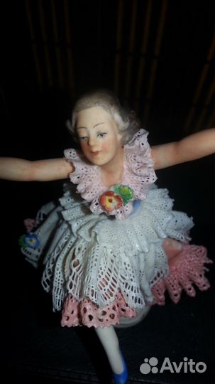Фарфоровая кружевная статуэтка Балерина А. Павлова