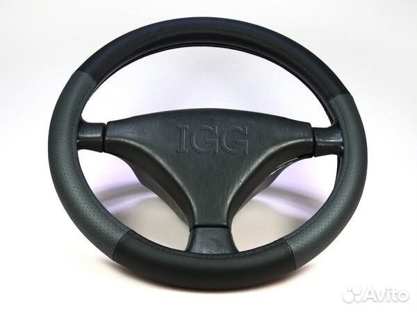 Оплетка для руля Классика M(37-38см) экокожа че