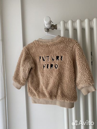 Бомбер из искусстенной овчины H&M