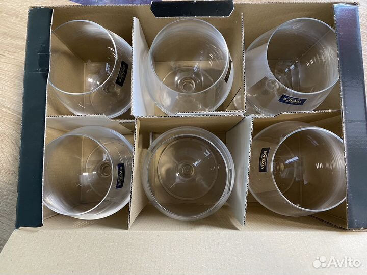 Crystalite Bohemia Бокалы для бренди новые