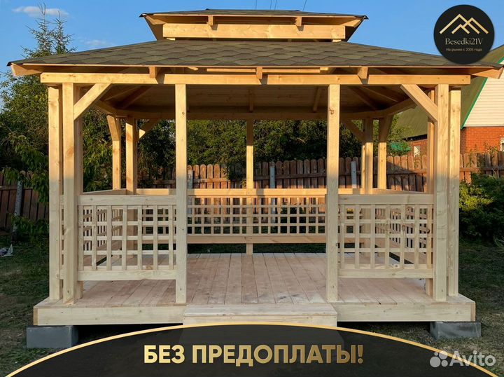 Беседка с мангальной зоной