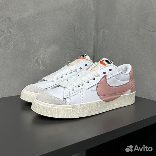 Кеды Nike Blazer Low 77 Jumbo White Pink Oxford