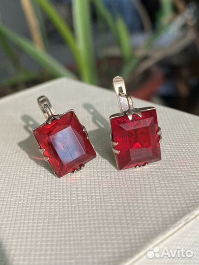 Серьги серебро 875 СССР