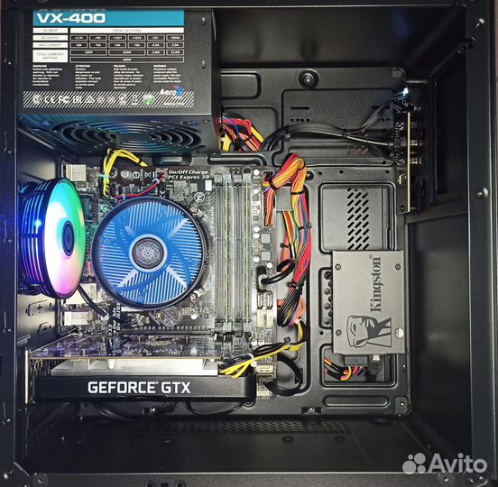 Игр пк E3-1270 v3(i7-4770) GTX1650-4Gb(gddr6) 16Gb