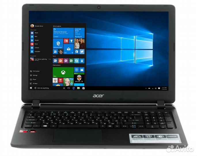 Ноутбук Acer Aspire ES 15 (A4-7210/4/250/R3)