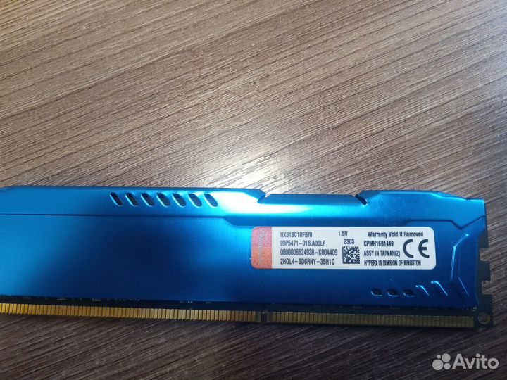 Kingston hyperx 8gb 1866Mhz DDR3
