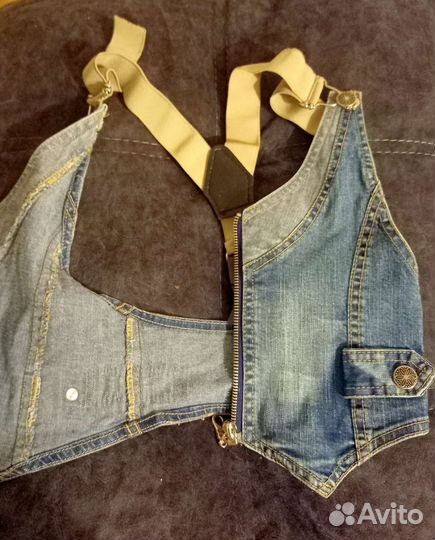 Болеро / жилетка джинсовая