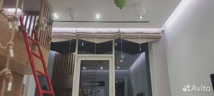 Римские карнизные шторы