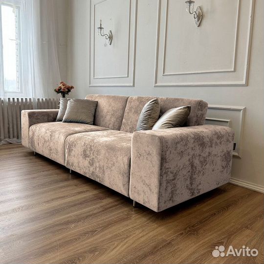 Диван раскладной прямой со съемными чехлами Аурис