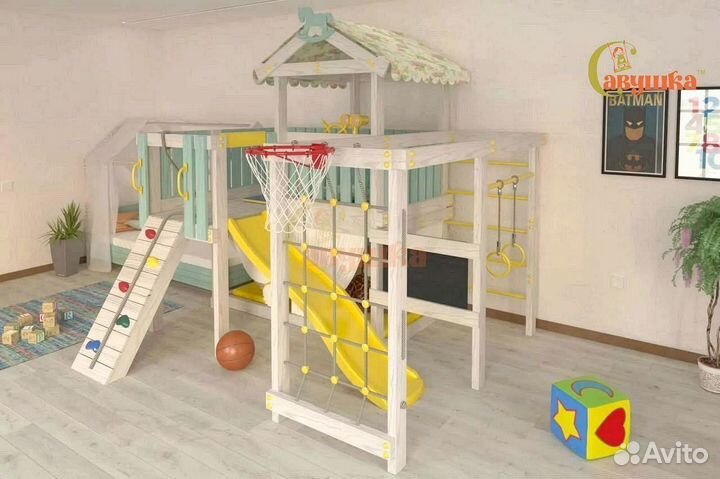 Детский комплекс для дома Савушка Baby 8 голубой