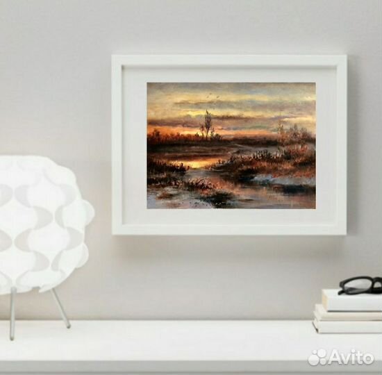 Картина маслом Закат