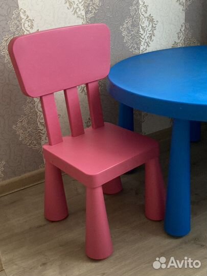 Детский стол и стулья IKEA