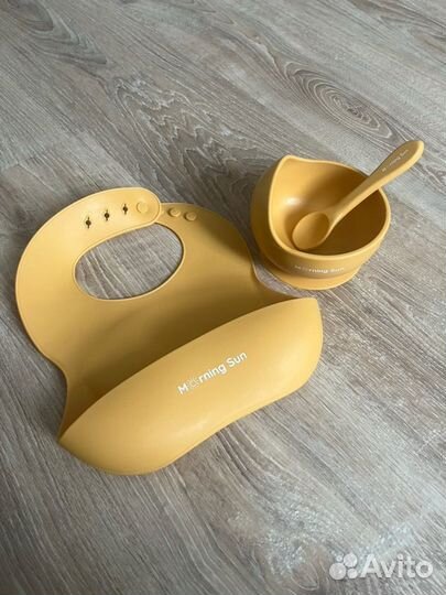 Набор детской силиконовой посуды